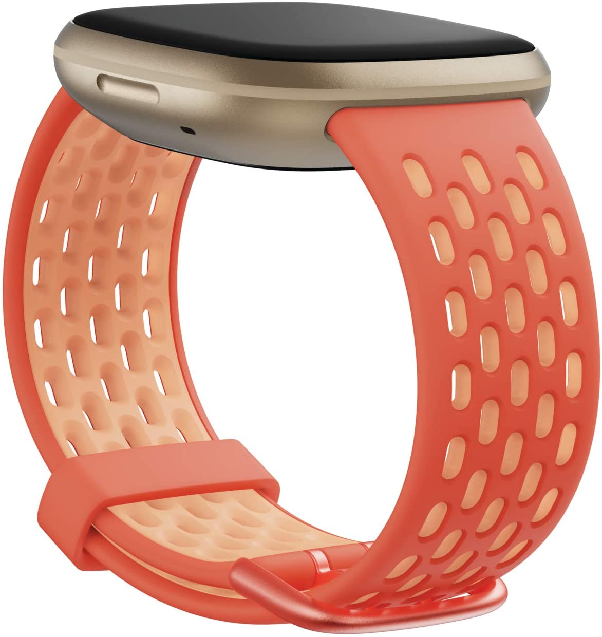 Versa 3/Sense,Sport Band,Melon/Rose,Sm