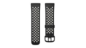 Versa 3/Sense,Woven Band,Charcoal,Sm