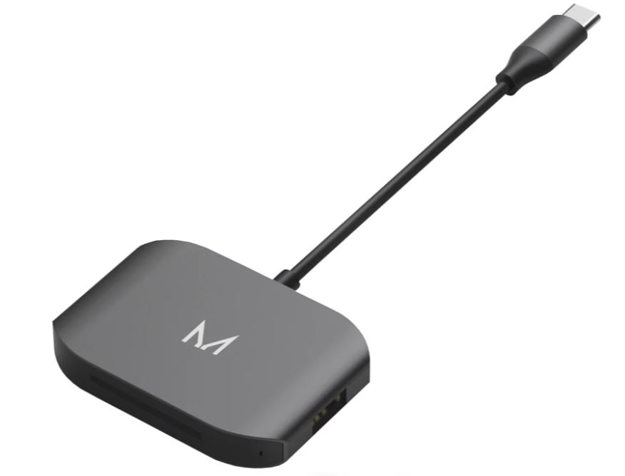 Lynk USB-C Adptr to x2 USB-A + TF/SD - Space Grey