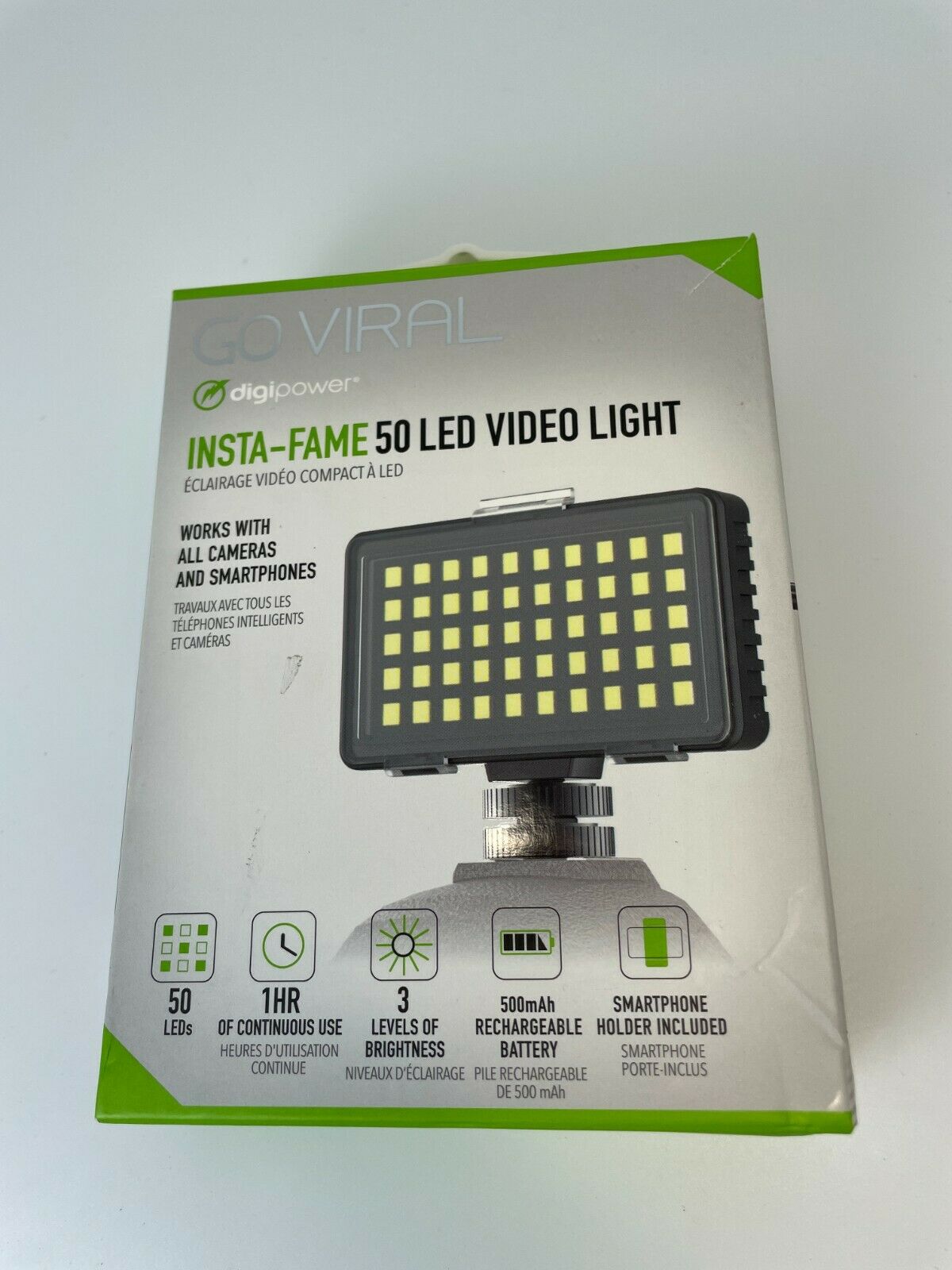 50 LED LIGHT W BRIGHTNESS CONTROL AND PHONE HOLDER