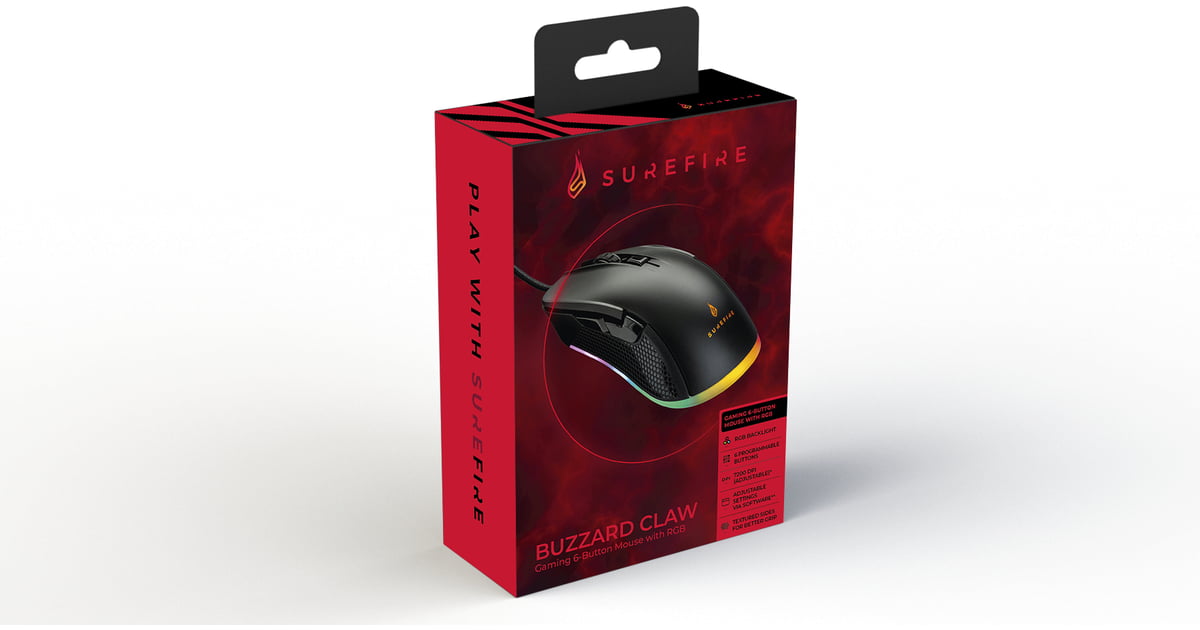 Surefire Buzzard Claw 6-Button Mouse with RGB