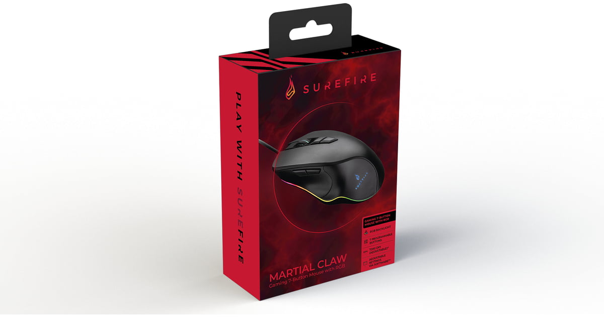 Surefire Martial Claw 7-Button Mouse with RGB