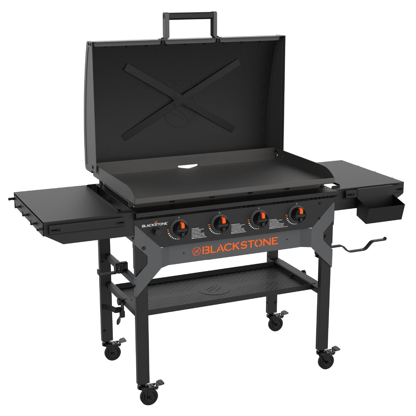 36inch Iron Forged Blackout Griddle With Hood BBQ.