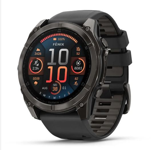Fenix 8 51mm,AMOLED,Sapphire, Carbon Gray DLC Ti/Blk, EMEA