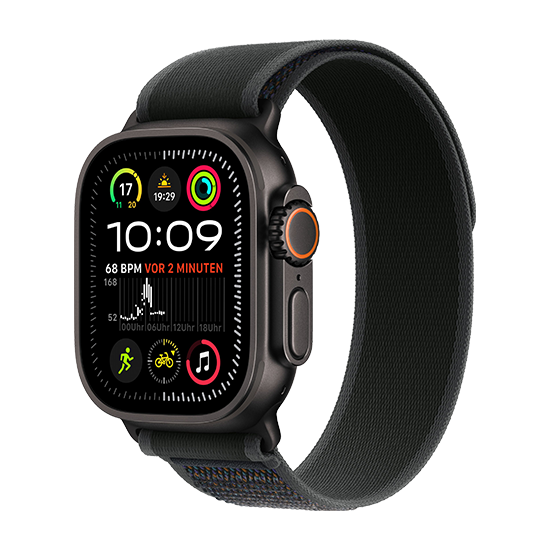 Watch Apple Watch Ultra 2 LTE (2024) 49mm Black Titanium Case with Trail Loop M/L - Black