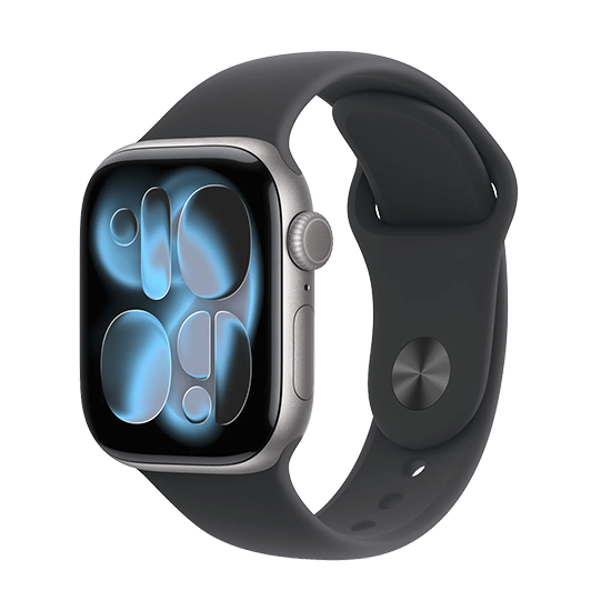 Watch Apple Watch Series 11 (2025) GPS 42mm Space Grey Aluminium Case with Black Sport Band M/L - Grey