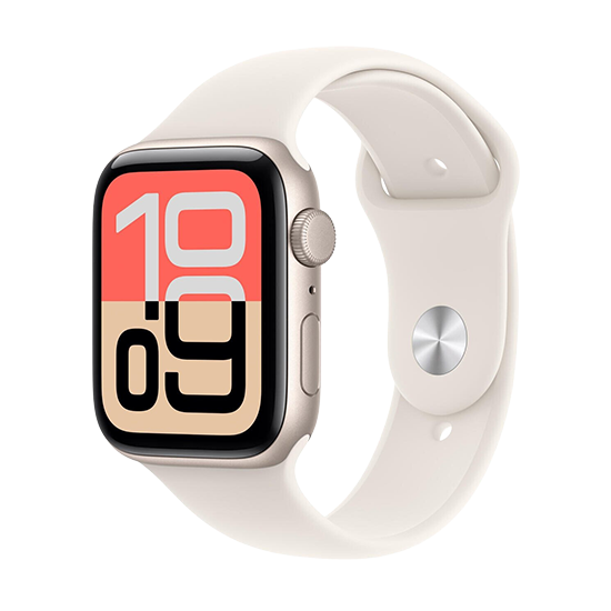 Watch Apple Watch SE 3 (2025) GPS 44mm Starlight Aluminium Case with Sport Band S/M - Starlight