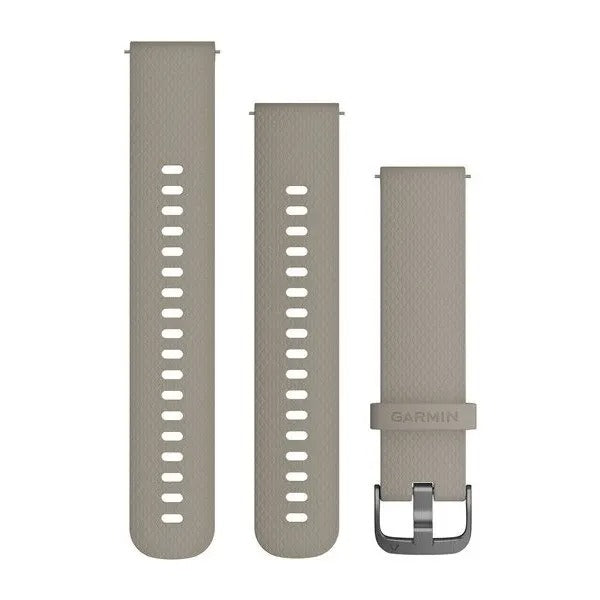 Quick Release Bands (20 mm) SANDSTONE SILICONE WITH SLATE HARDWARE