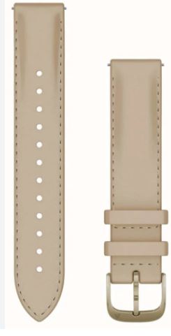 Quick Release Bands (18 mm), Leather with light gold Hardware