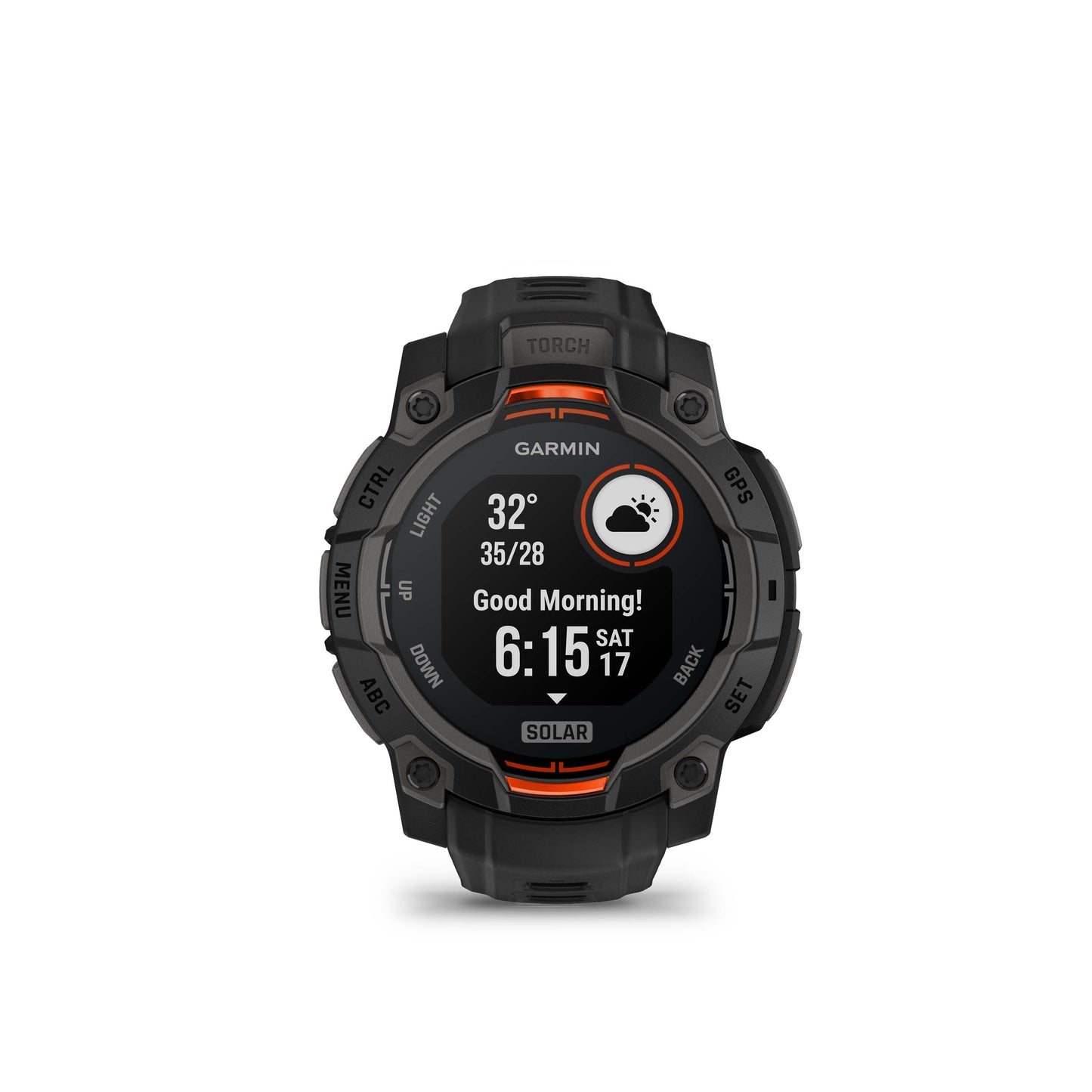 Garmin Instinct 3, 45mm. Solar, Black with Black Silicone Band