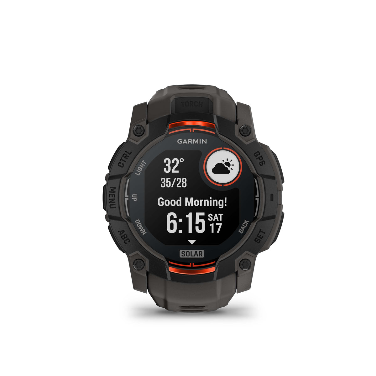 Garmin Instinct 3, 50mm, Solar, Black with Charcoal Silicone Band