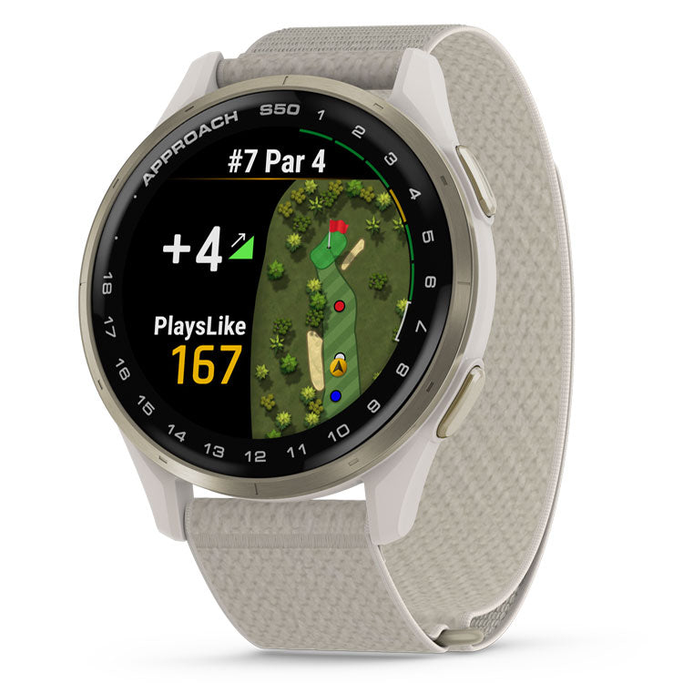 Garmin Approach S50, Cream Gold