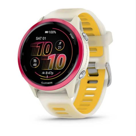 Garmin Forerunner 570 - 42MM, Bone/Raspberry/Mango