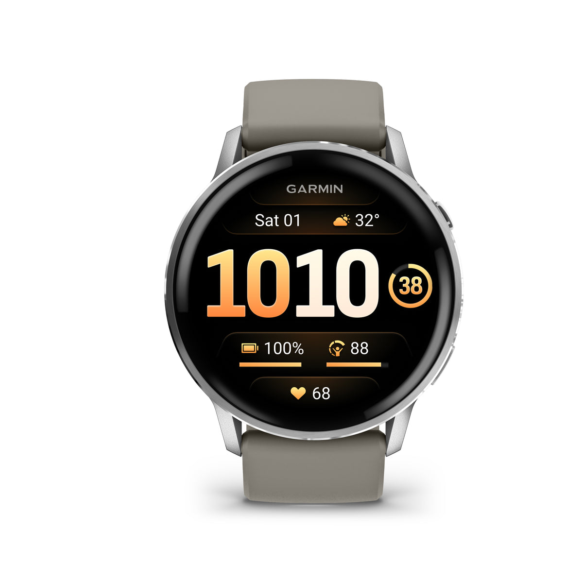 Garmin Venu 4 (45mm), Gray with Silver Citron