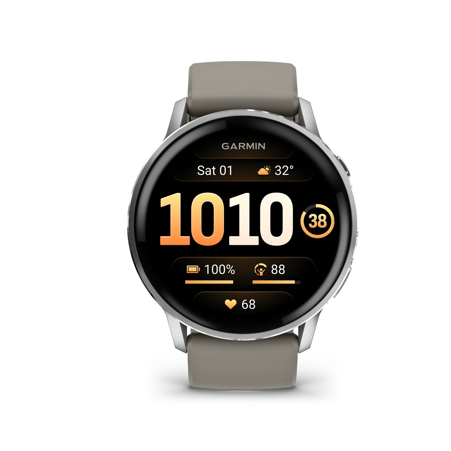 Garmin Venu 4 (45mm), Gray with Silver Citron
