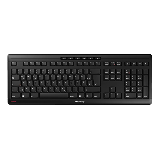 Cherry Stream Keyboard Wireless QWERTZ - Black