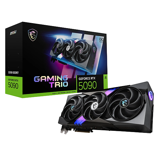 VGA MSI GeForce RTX 5090 Gaming Trio OC - Black RGB