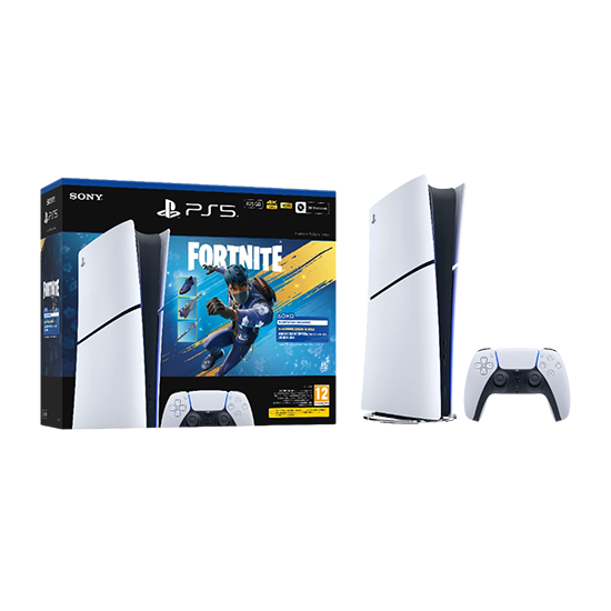Sony PlayStation 5 Slim Digital Edition 825GB + Fortnite: Flowering Chaos - White