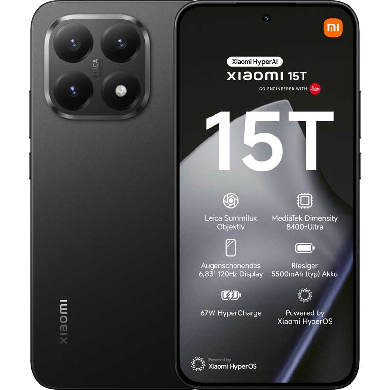 Xiaomi 15T 12/512GB 5G Black EU