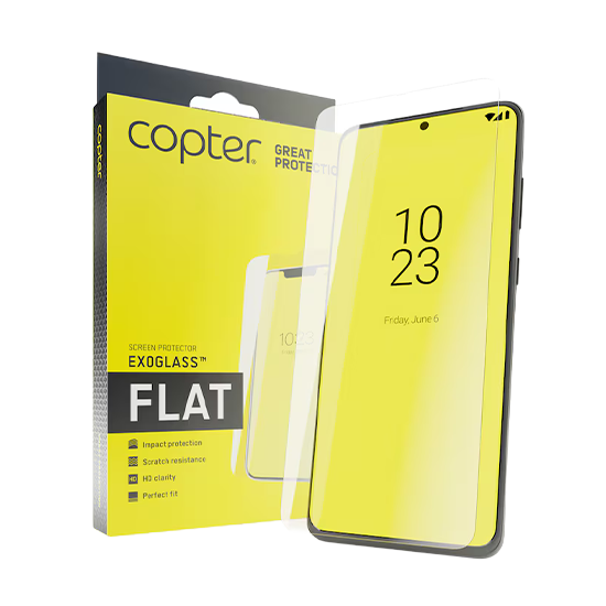 Copter Sweden Screen Protector Exoglass Flat for iPhone 16 Pro / 17 Pro
