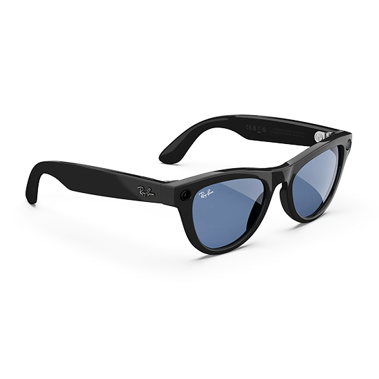 Ray-Ban Meta Skyler Gen1 AI Glasses - Black/Cerulean Blue Transitions