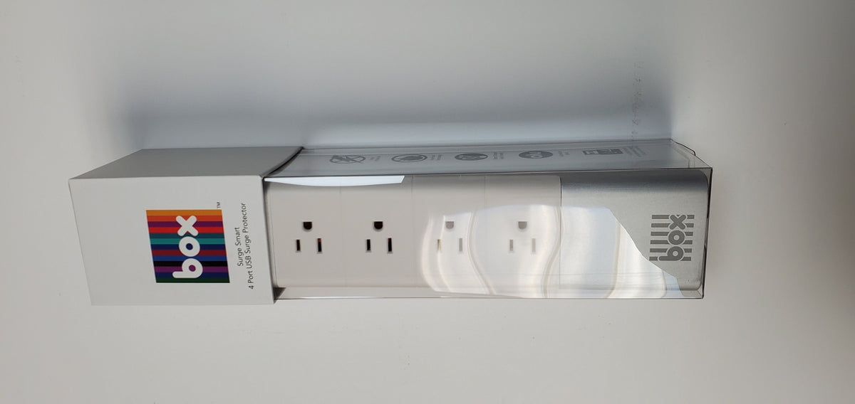 box 4 socket 4 USB Aluminium Surge Protector **USA Plug**