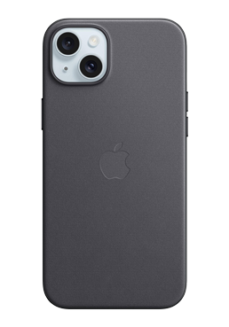 Apple FineWoven Case with MagSafe Black, for iPhone 15 Plus, MT423ZM/A