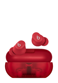 Apple Solo Buds - True Wireless Earbuds Transparent Red, MUW03ZM/A
