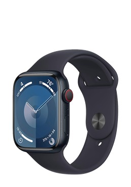 Apple Watch S9 Aluminium GPS + Cellular Midnight, Sportband Midnight, M/L, MRMD3QF/A, 45mm