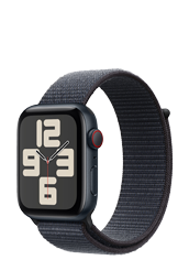 Apple Watch SE GPS + Cellular Midnight Aluminium, Ink Sport Loop, MXGN3QF/A, 44mm