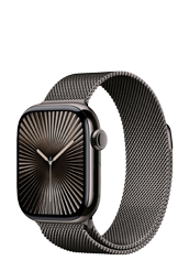 Apple Watch Series 10 GPS + Cellular Slate Titanium, Slate Milanese Loop, MX053QF/A, 42mm