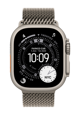 Apple Watch Ultra 3 GPS + Cellular Natural Titanium, Natural Titanium Milanese Loop Large, MF0E4QF/A, 49 mm