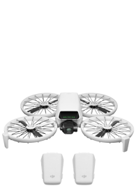DJI Flip Combo mit zwei Akkus, Drohne mit 4K-UHD Grey