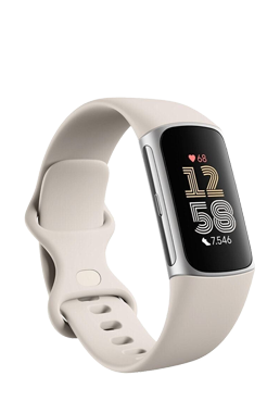 FitBit Charge 6 Porcelain / Aluminium Silver, Fitness Tracker mit Armband, GA05185-EU