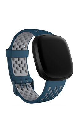 FitBit Sport Armband (L) Sapphire / Fog Grey, fr FitBit Versa 3 / Versa 4 / Sense