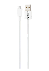 freenet Basics Lade- & Datenkabel Micro-USB auf USB Kabel White, 1m