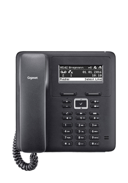 Gigaset Maxwell Basic Desktop Phone Black, S30853-H4002-R101