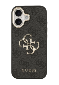 GUESS Hard Cover 4G Metal Logo Black, fr Apple iPhone 17, GUHCP17S4GMGCGR
