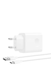 Huawei Super Charge Netzteil USB Type-C Schnelllader 22,5W & Ladekabel USB Type-C White, 5503332540