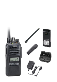 ICOM IC-F1100DS-FN Freenet-Handfunkgert (analog/digtal) 149MHz mit Akku-Pack, Antenne, Ladegert, Netzteil und Grtelclip