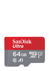 SanDisk Ultra microSDXC 64GB, 100 MB/s + Adapter
