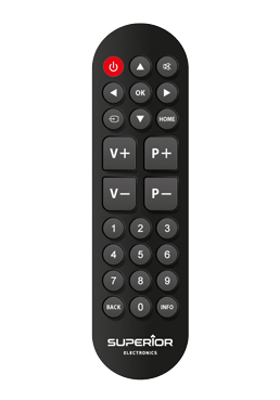 Superior Electronics Ready5 Smart ReplacemRemote Control - Universal-Grotastenfernbedienung Black, SUPTRB014, fr LG / Samsung / Sony / Philips / Panasonic TVs