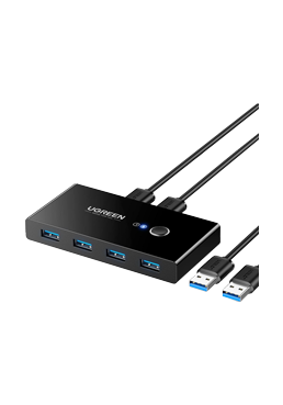 UGREEN 2 In 4 Out Sharing Switch Box Black