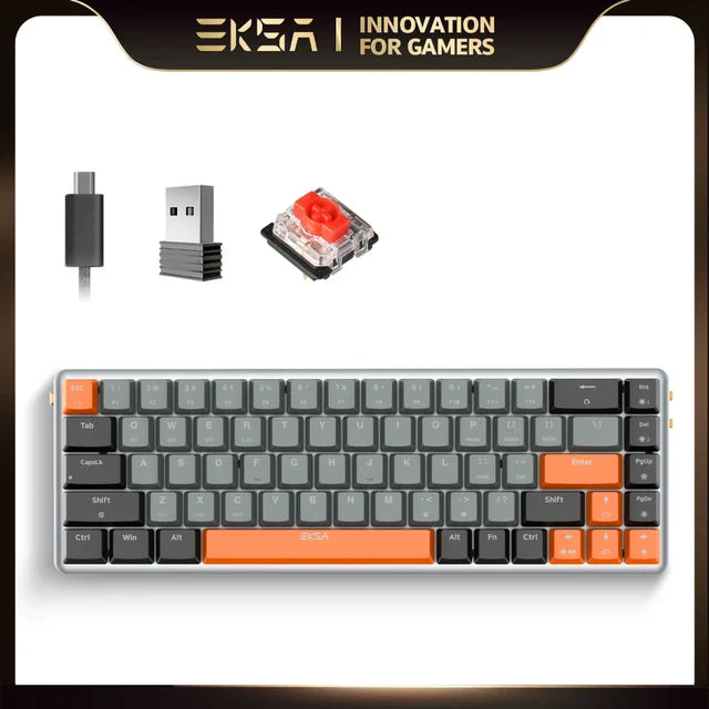 EKSA KEYBOARD EK3000 RGB MECHANICAL KEYBOARD 68 KEYS W/LESS