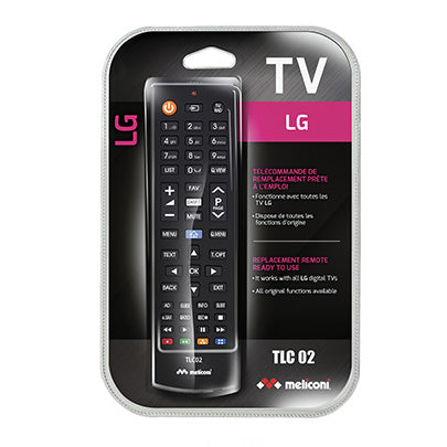 Replacement remote control for LG TVs