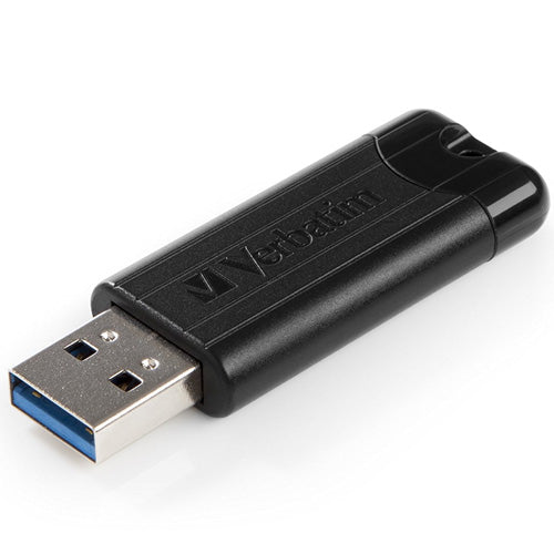Verbatim USB DRIVE 3.0 128GB PINSTRIPE BLACK