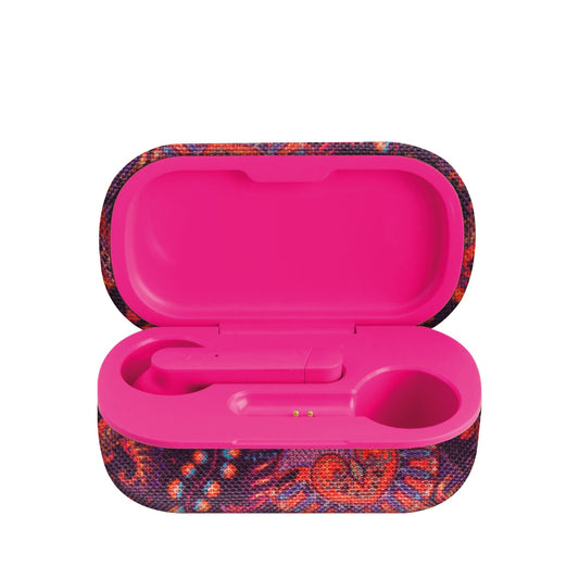 TWS earphone, 400 mAh, violet