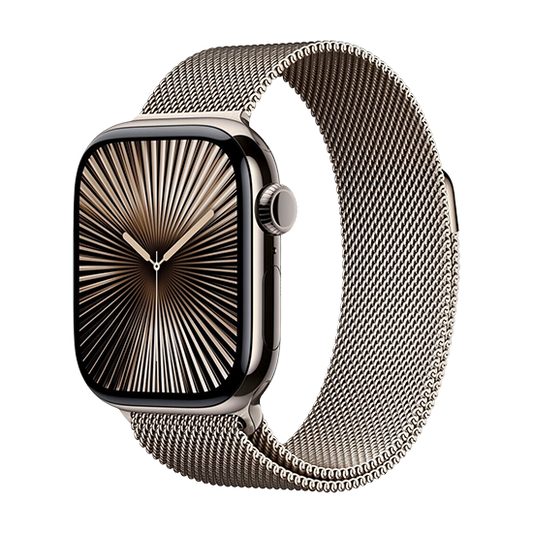 Watch Apple Watch Series 10 GPS + Cellular 42mm Natural Titanium Case with Sport Band S/M - Natural Mil