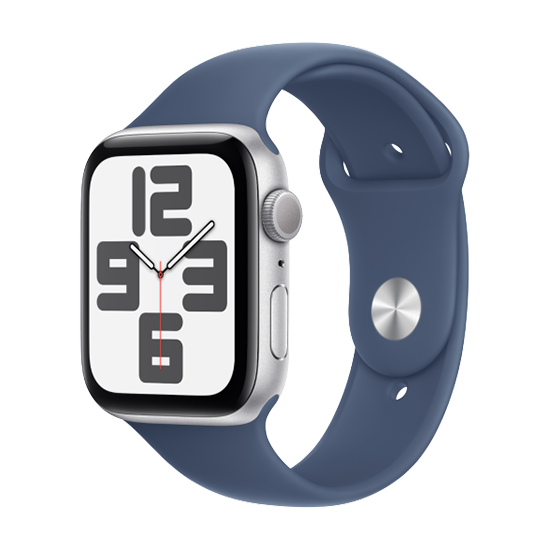 Watch Apple Watch SE2 (2024) GPS 40mm Silver Aluminium Case with Sport Band M/L - Denim
