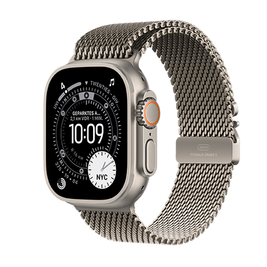 Watch Apple Watch Ultra 3 (2025) 5G 49mm Natural Titanium Case with Natural Titanium Milanese Loop S - Natural